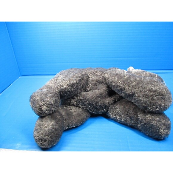 Aurora FLOPSIES Gray Rhino Bean Filled Stuffed Animal Plush Toy 10" - Picture 5 of 7